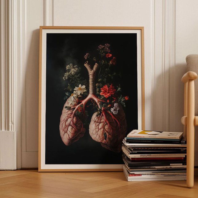 Pintura de pulmones humanos Impresión de pulmones  (Subido por el creador)