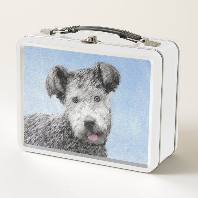 Pintura de Pumi - Arte de Perro Original. (Anverso)