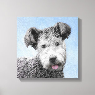 Pintura de Pumi - Arte de Perro Original Lindo
