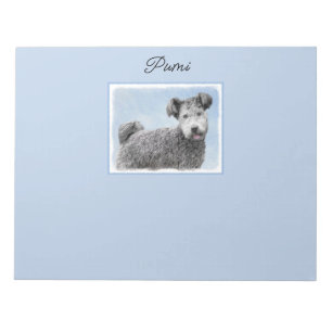 Pintura de Pumi - Bloc de notas de arte de perro o