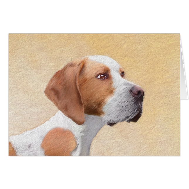 Pintura de puntero - Arte de perro original lindo (Anverso (Horizontal))