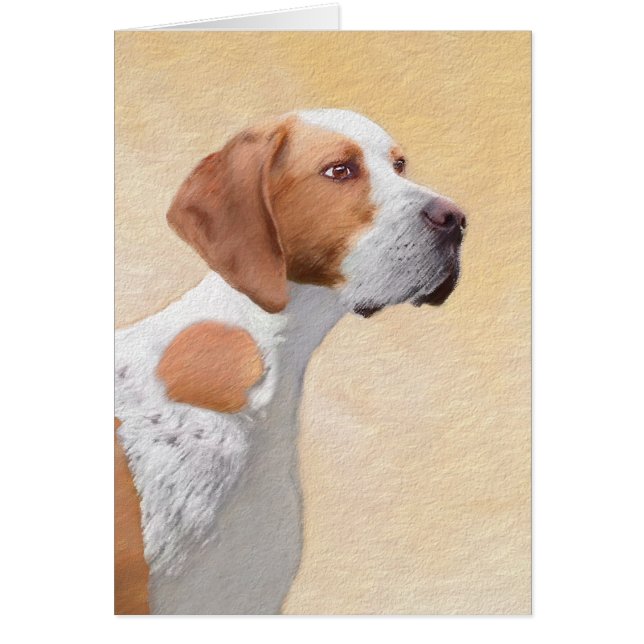 Pintura de puntero - Arte de perro original lindo (Frente)