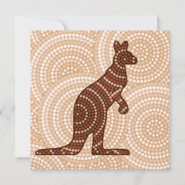 Pintura de punto canguro aborigen