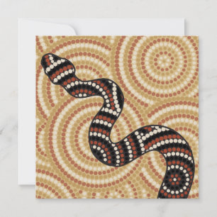 Pintura de punto de serpiente aborigen