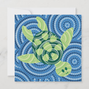 Pintura de punto de tortuga aborigen