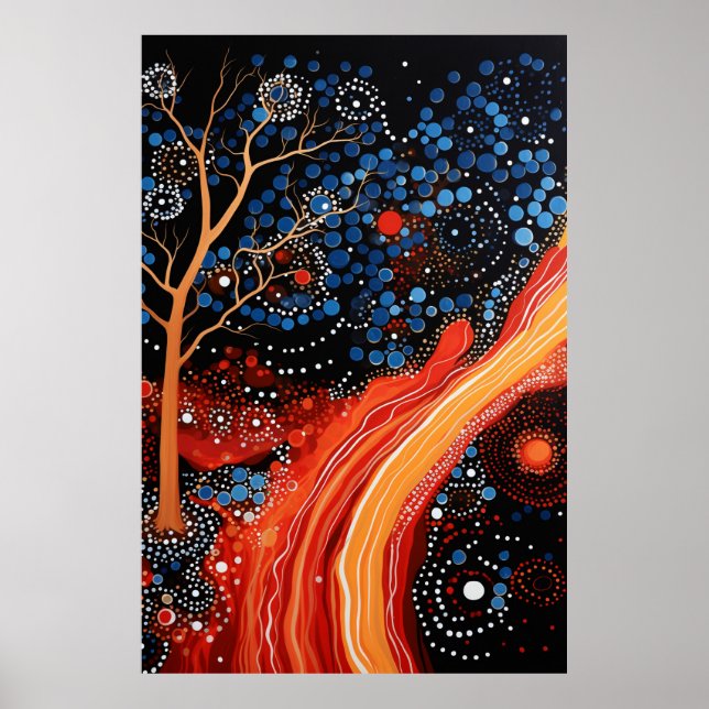 Pintura de puntos aborígenes: Arte de historias de (Frente)