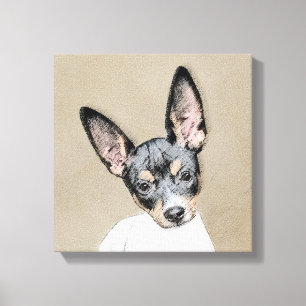 Pintura de Rat Terrier - Arte Perro Original.