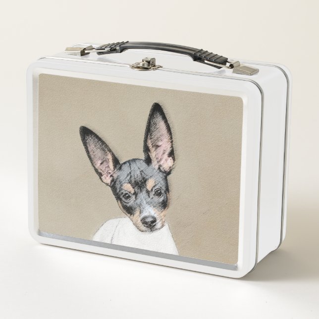 Pintura de Rat Terrier - Arte Perro Original. (Anverso)