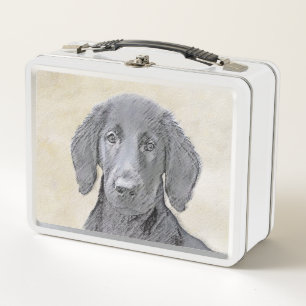 Pintura de recuperación plana - Arte de perro orig
