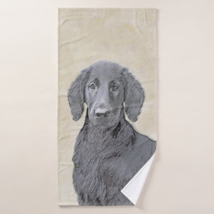 Pintura de recuperación plana - Arte de perro orig