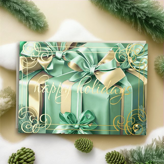 Pintura de regalos de Navidad verde menta (Subido por el creador)