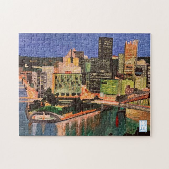Pintura de rompecabezas de Pittsburgh (Horizontal)