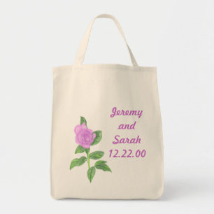 Pintura de Rosa de lavanda, bolsa de tote de la Pe