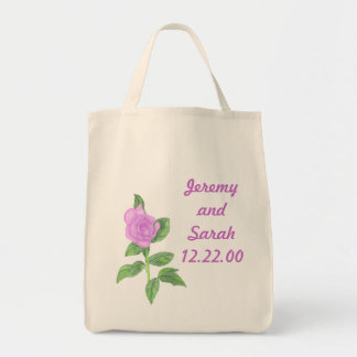 Pintura de Rosa de lavanda, bolsa de tote de la Pe