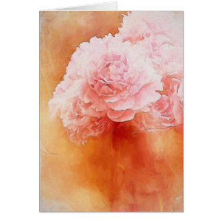 Pintura de ruborización hermosa del ramo del Peony