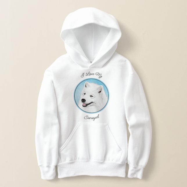Pintura de Samoyedo - Arte de Perro Original Lindo (Distribución )