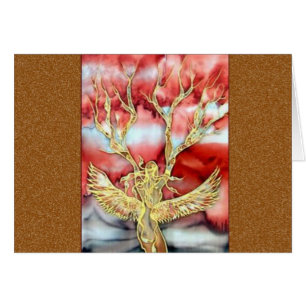 Pintura de seda original por Kim: