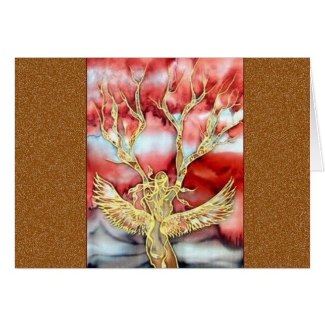 Pintura de seda original por Kim: (Anverso (Horizontal))