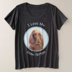 Pintura de Setter Irlandés - Arte de Perro Origina