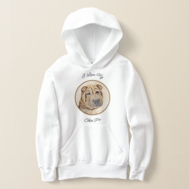 Pintura de Shar Pei - Arte Perro Original Cuto (Distribución )