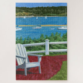 Pintura de silla Adirondack rompecabezas de 1014 p