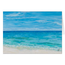 Pintura de silla de playa, tarjeta para sentirse m