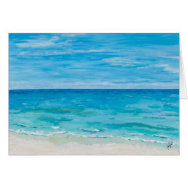 Pintura de silla de playa, tarjeta para sentirse m