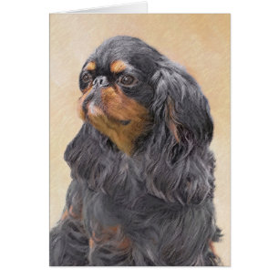 Pintura de Spaniel de Juguete Inglés Arte Animal O