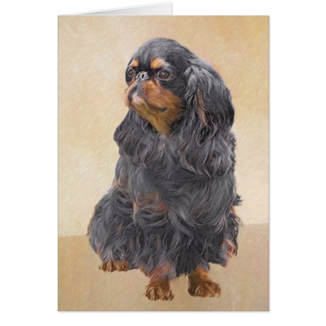 Pintura de Spaniel de Juguete Inglés Arte Animal O (Frente)