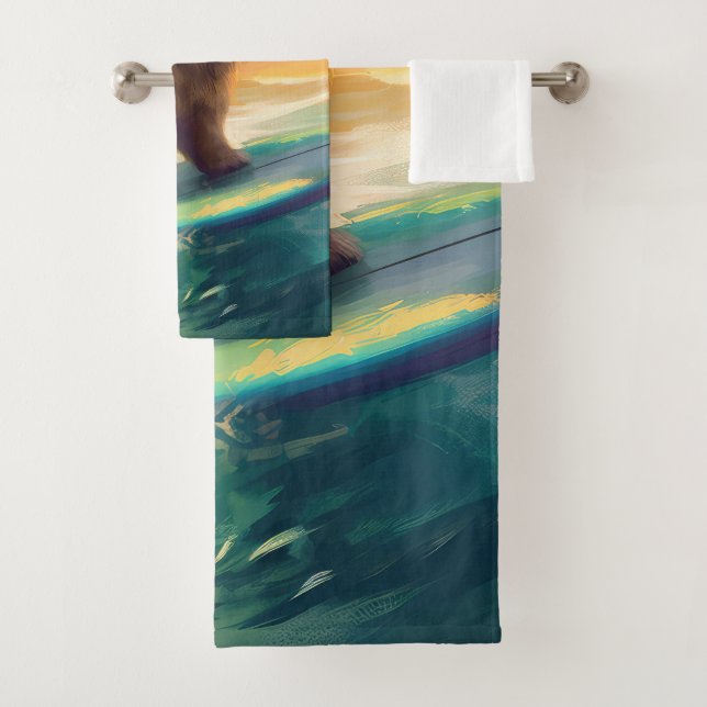 Pintura de surf Chow Chow Beach (In situ)