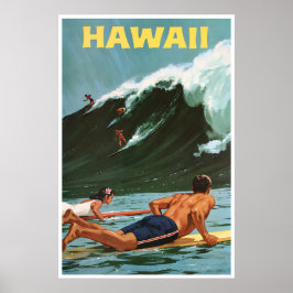 Pintura de surf en Hawái Arte hawaiano impreso en