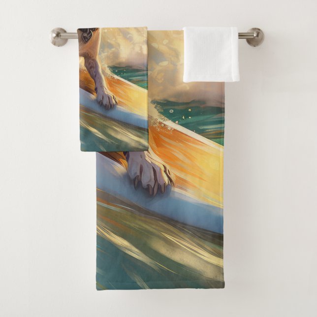 Pintura de surf en la playa Beagle (In situ)