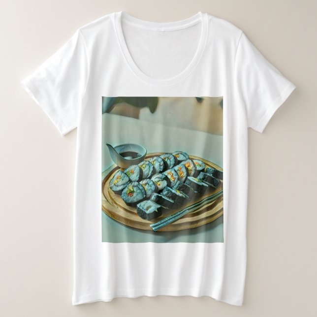 Pintura de sushi vintage (Anverso del diseño)