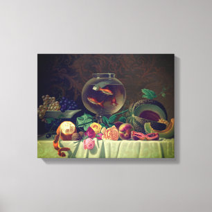 Pintura de tabla de época, impresión de lienzo úni