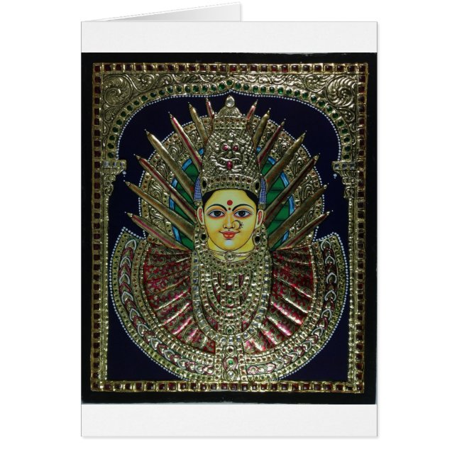 Pintura de Tanjore Adi Parashakti (Frente)