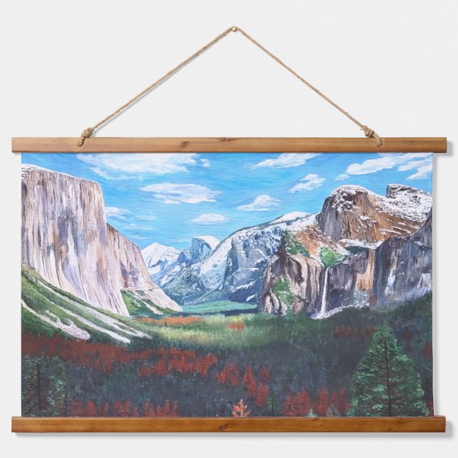 Pintura de tapiz del Parque Nacional Yosemite (Anverso )