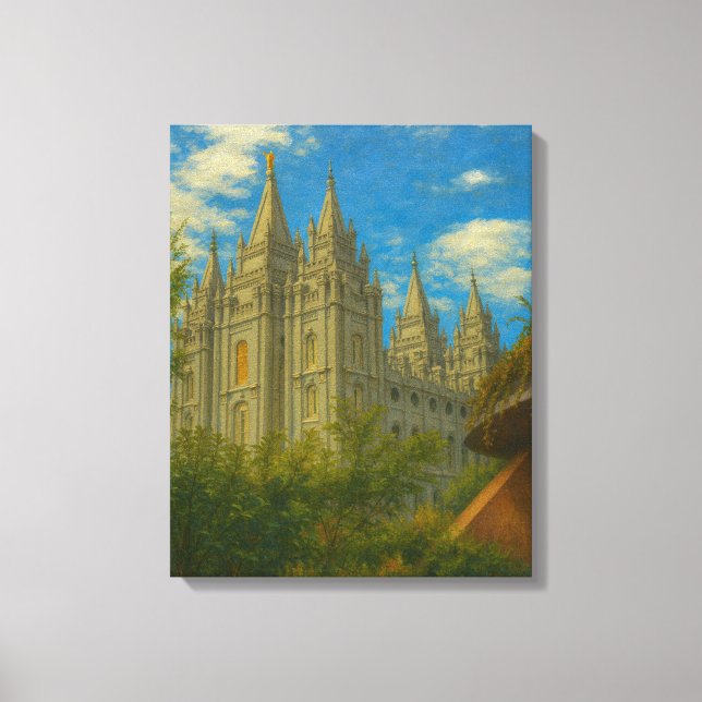 Pintura de templo de Salt Lake #2™ Arte de pared d (Anverso)