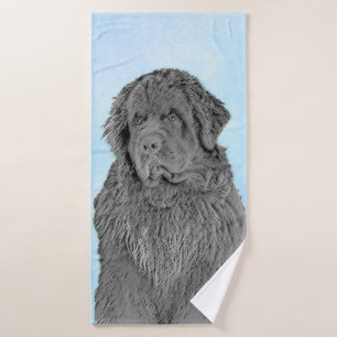 Pintura de Terranova - Arte de perro original lind