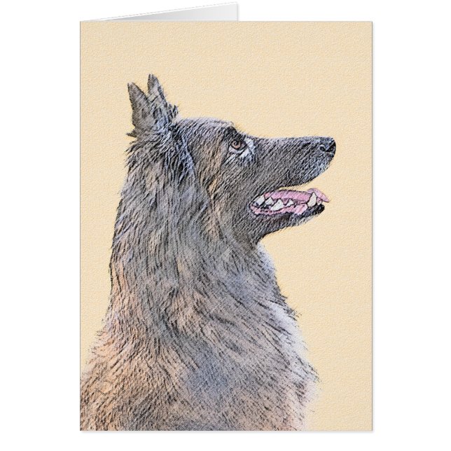 Pintura de Tervuren belga - Arte de perro original (Frente)