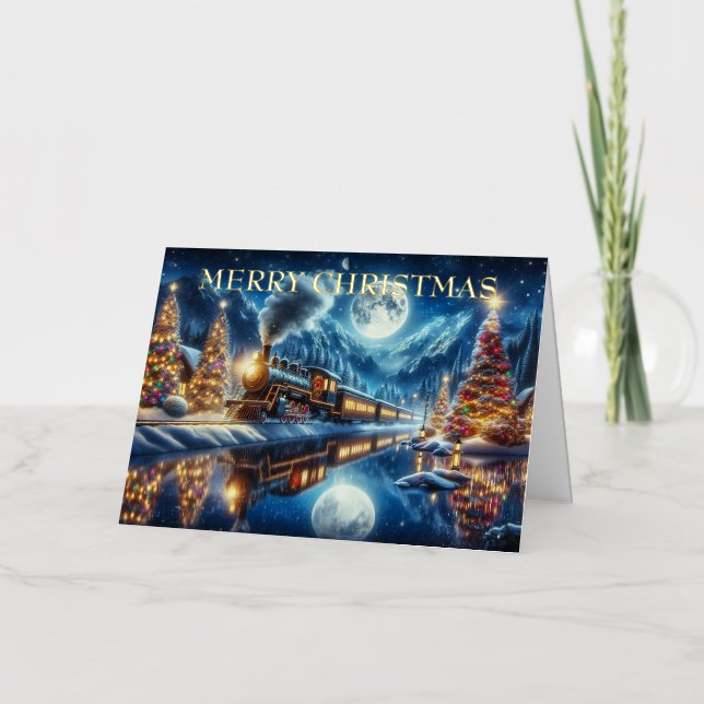 Pintura de tren de vacaciones de invierno Express (Anverso)