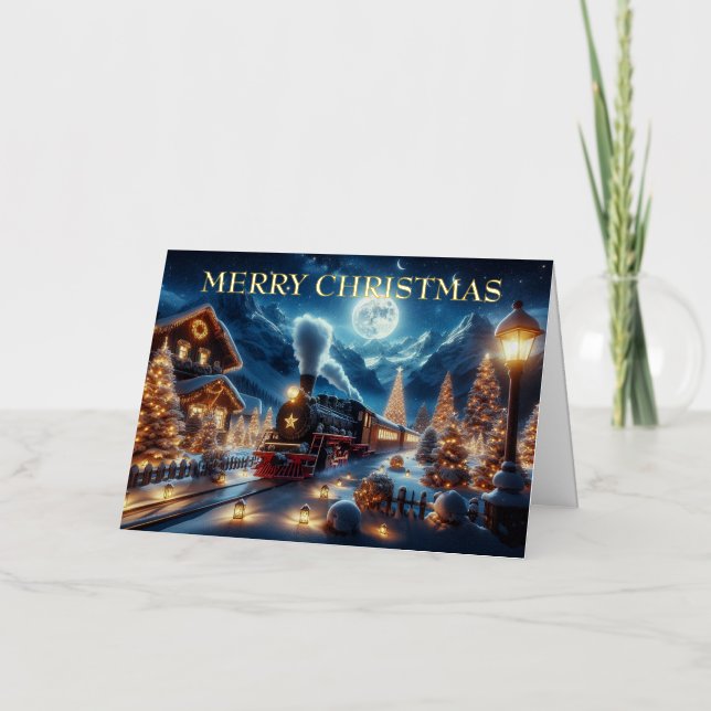 Pintura de tren de vacaciones de invierno Express (Anverso)