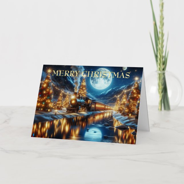 Pintura de tren de vacaciones de invierno Express (Anverso)