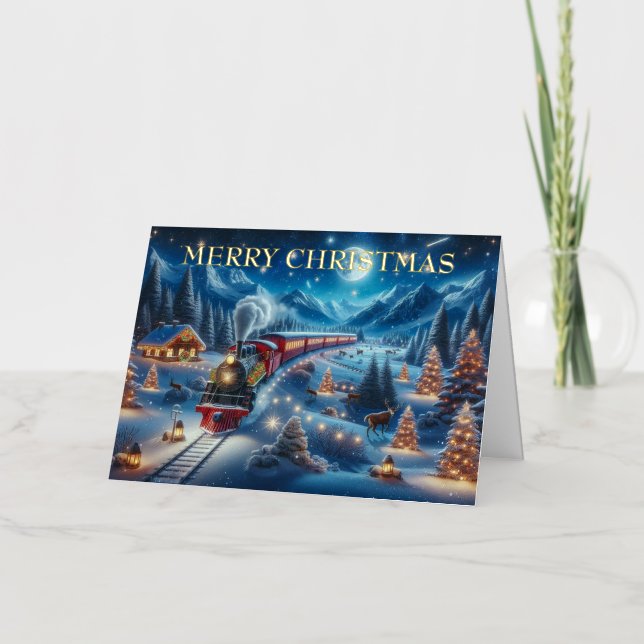 Pintura de tren de vacaciones de invierno Express (Anverso)