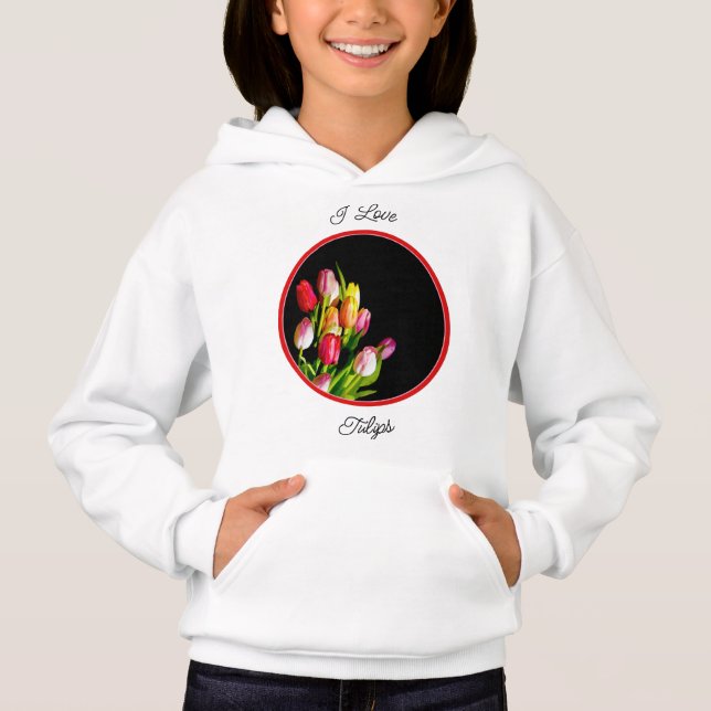 Pintura de tulipán - Arte de flores original (Anverso)