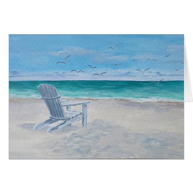 Pintura de una silla de playa, mejor carta (Anverso (Horizontal))