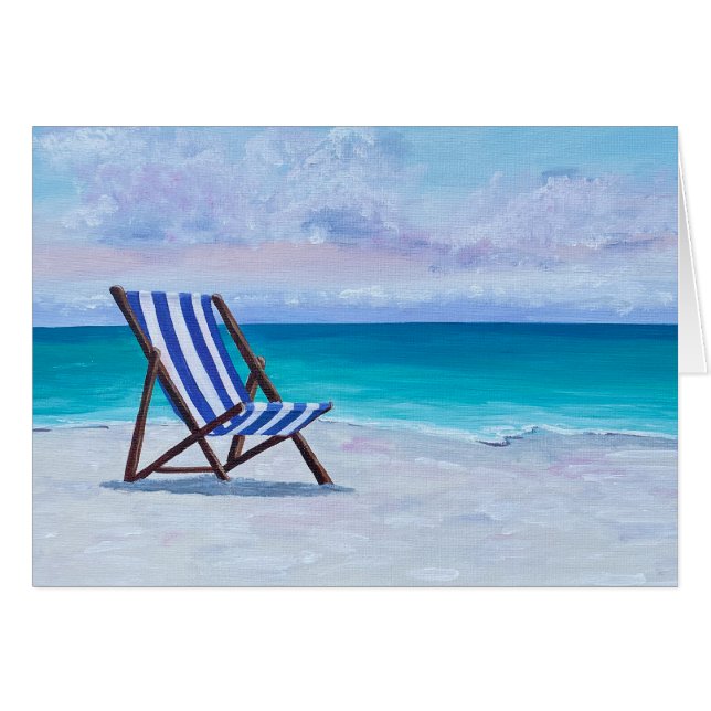 Pintura de una silla de playa, mejor carta (Anverso (Horizontal))