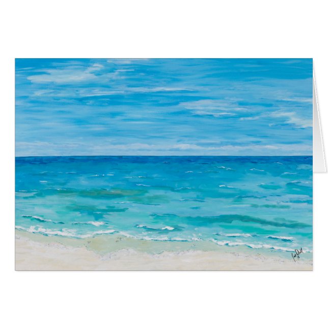 Pintura de una silla de playa, mejor carta (Anverso (Horizontal))