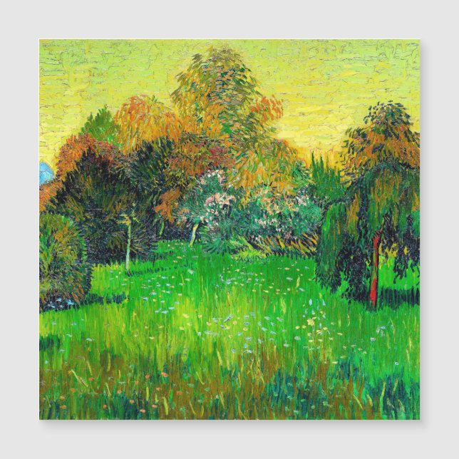 Pintura de Van Gogh, el Jardín del Poeta (Anverso)