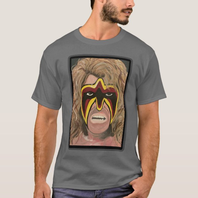 Pintura De Vintage Retro De Camiseta Del Guerrero (Anverso)
