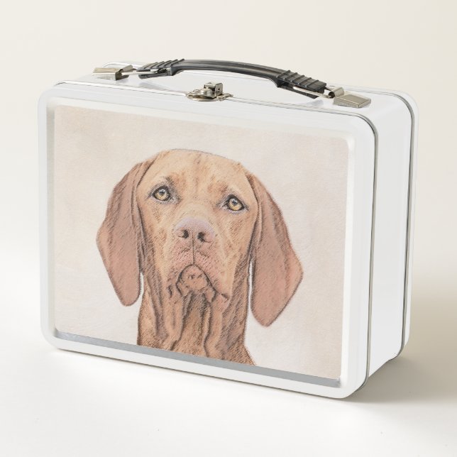 Pintura de Vizsla - Arte Perro Original. (Anverso)